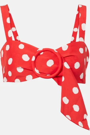 Adriana Degreas Polka-dot crop top