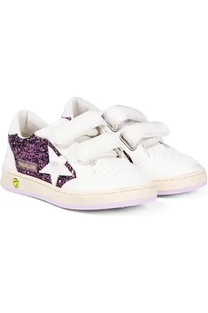 Golden Goose Ball Star glitter and leather sneakers