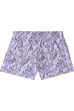 Mini Rodini Leopard-print cotton jersey shorts