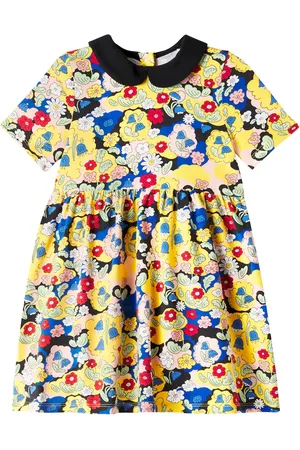 Mini Rodini Floral cotton-blend dress