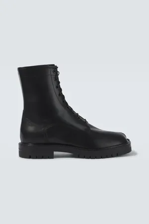 Maison Margiela Tabi leather combat boots
