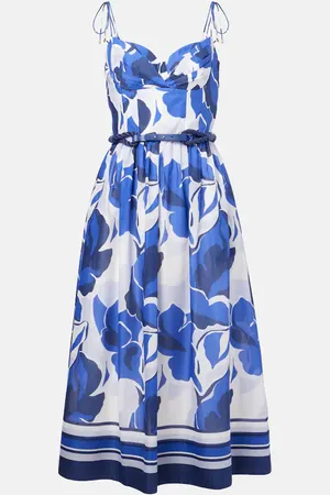 Rebecca Vallance Paros floral cotton midi dress