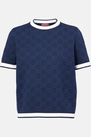 Gucci GG cotton jacquard top