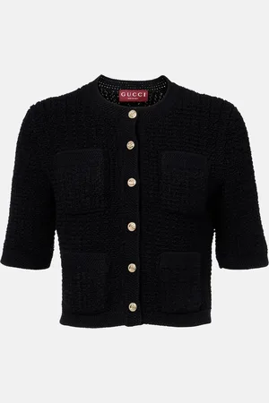 Gucci Cropped cotton-blend cardigan