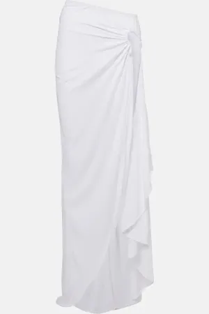 CHRISTOPHER ESBER Crescent draped asymmetric midi skirt