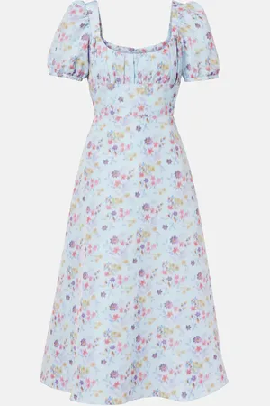 Markarian Elora floral ikat midi dress