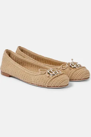 Gucci Marmont GG crochet ballet flats