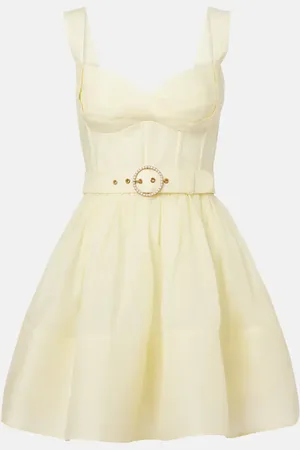 ZIMMERMANN Dawning linen and silk minidress