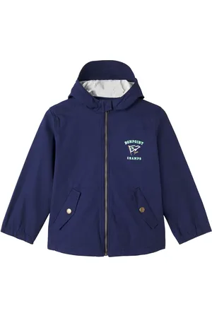 BONPOINT LÃ©on patch-appliquÃ© rain jacket