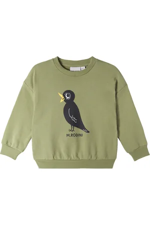 Mini Rodini Blackbird cotton jersey sweatshirt
