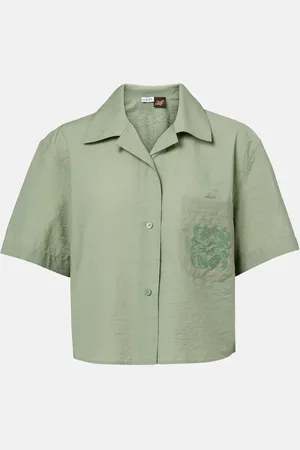 Loewe Anagram cotton-blend poplin shirt