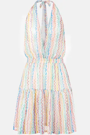 Missoni Zigzag halterneck minidress