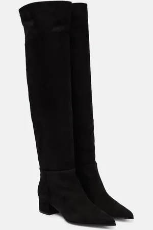 Gianvito Rossi Suede leather knee-high boots