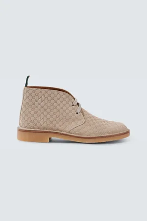 Gucci GG suede desert boots