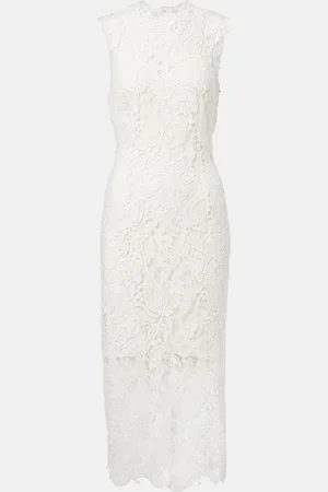 MONIQUE LHUILLIER Lace midi dress