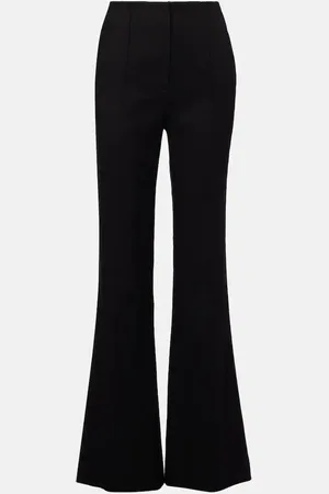 VERONICA BEARD Komi high-rise linen-blend flared pants