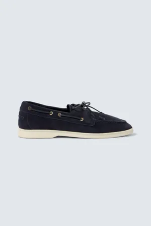 Loro Piana Sea-Sail Walk suede boat shoes