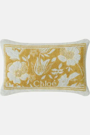 Chloé ChloÃ© Floral cotton terry cushion