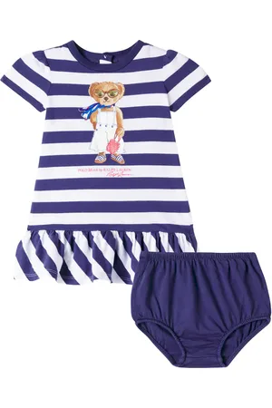 Ralph Lauren Baby Polo Bear dress and bloomers set