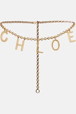 Chloé ChloÃ© ChloÃ© Letters -plated brass belt