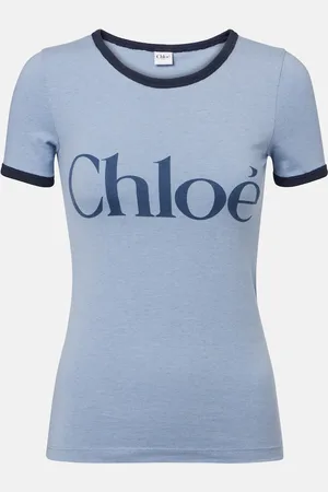Chloé ChloÃ© Logo cotton-blend jersey T-shirt