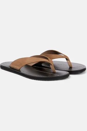 A.Emery Flora suede thong sandals