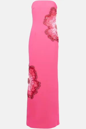 Rebecca Vallance Layana embellished strapless gown