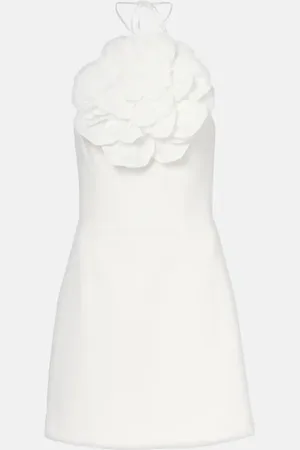Rebecca Vallance Odetta floral-appliquÃ© halterneck minidress