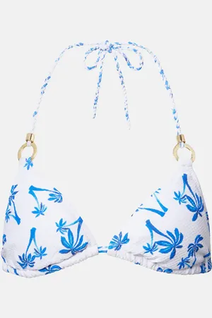 Heidi Klein Palm Beach printed bikini top