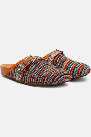 Robert Clergerie Quinta raffia mules