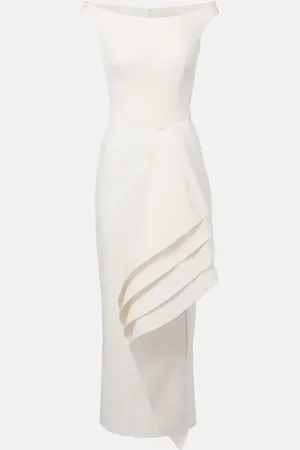 Safiyaa Bree draped midi dress