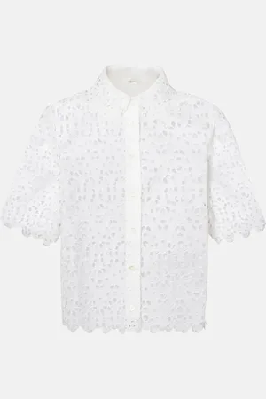 Frame The Deco Eyelet cotton shirt