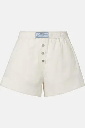 Ganni Cotton-blend shorts