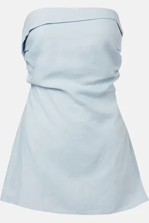 FAITHFULL THE BRAND Boe Tunic strapless linen top