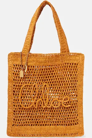 Chloé ChloÃ© Summer Banana raffia tote bag