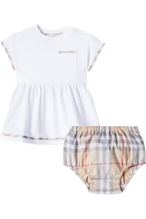Burberry Baby cotton dress and bloomers set