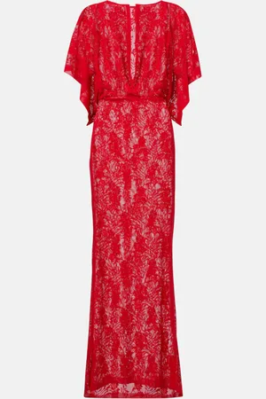 Norma Kamali Obie lace gown