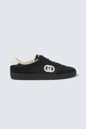 Gucci G75 suede and canvas sneakers