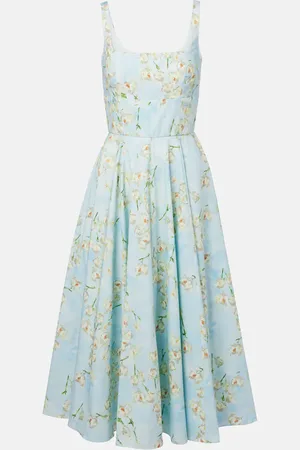 EMILIA WICKSTEAD Mona floral cotton midi dress