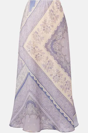 ZIMMERMANN Lucky printed linen skirt