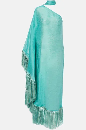 ‎Taller Marmo‎ Arno fringed linen-blend maxi dress