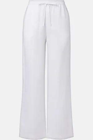 ASCENO Aurelia linen wide-leg pants