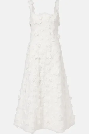 LEO LIN Odette floral-appliquÃ© lace cocktail dress