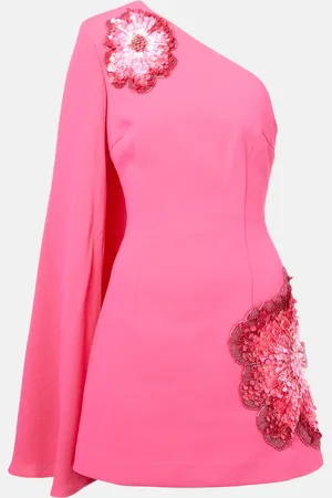 Rebecca Vallance Layana caped embellished minidress