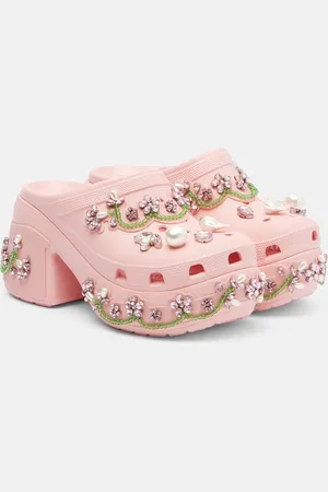 Simone Rocha X Crocs Siren embellished platform clogs