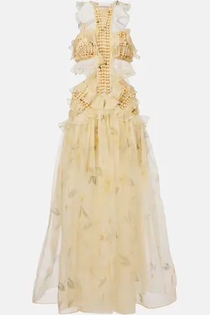ZIMMERMANN Balance ruffled silk organza maxi dress