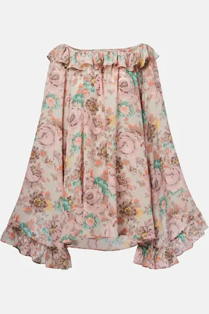 Chloé ChloÃ© Ruffled silk crÃªpe de chine minidress