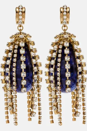 Chloé ChloÃ© Crystal-embellished drop earrings