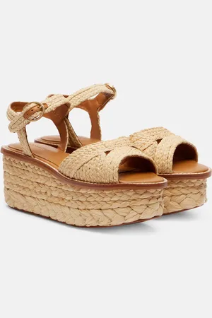 Robert Clergerie Arty raffia platform sandals