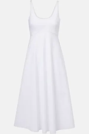 Dorothee Schumacher Poplin Power cotton-blend midi dress